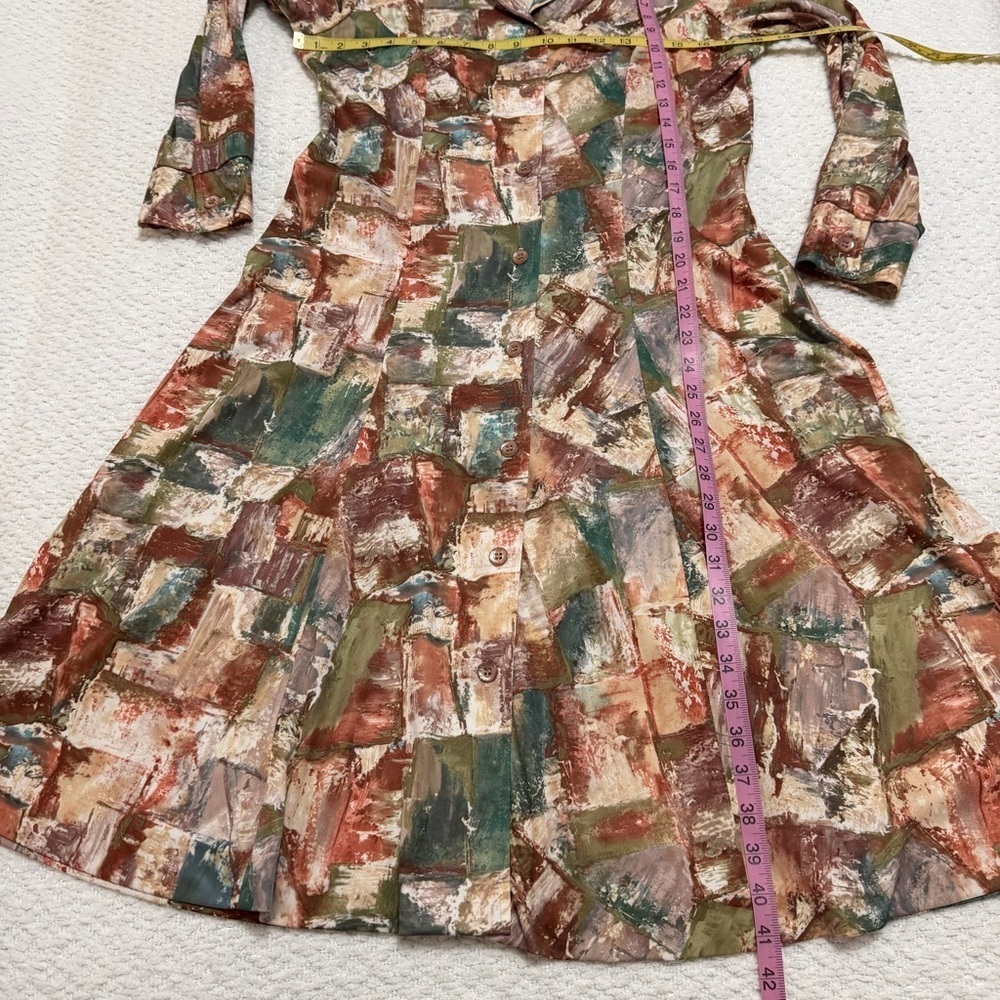 Vintage 70’s Country Miss Collar Chic Button Up Dress - Picture 7 of 10